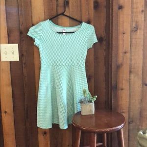 Xhilaration girls short sleeve blue dress